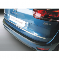 Protector Para El Paragolpes Trasero Abs  Citroën C4 Picasso 5-Persons 6/2013- &#039;Ribbed&#039;  Color Negro