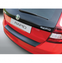 Protector Para El Paragolpes Trasero Abs  Skoda Rapid Spaceback 10/2013-  Color Negro