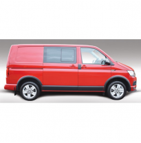 Rgm Juego De Molduras Laterales Negras Volkswagen Transporter T5 2003-2015 &amp; T6 2015- Distancia Ejes Larga