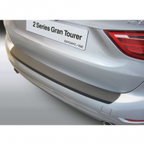 Protector parachoques trasero ABS apto para BMW Serie 2 F46 Gran Tourer SE/Sport/Luxury 6/2015 - Negro brillo RGM