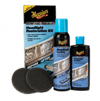 Meguiars Perfect Clarity Headlight Restoration Kit (118ml Cleaner/118ml Coating/2 Pads)