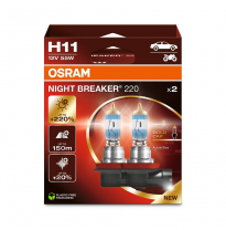 Osram Night Breaker 220 bombillas halógenas - H11 - 12V/55W - juego de 2 piezas