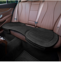 Cojín de asiento universal &#039;Trasero&#039; Lino negro - pieza única