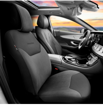 Funda protectora universal para asiento &#039;Exclusive&#039; ante negro/cuero - una sola pieza