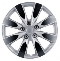 Juego De Tapacubos Arkansas 15-Pulgadas Silver/Gunmetal Autostyle