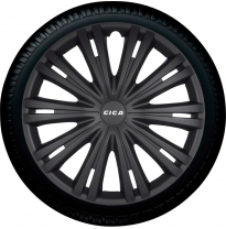 Juego De Tapacubos Giga 14-Pulgadas Mat Negro Autostyle