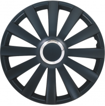 Juego De Tapacubos Spyder 14-Pulgadas Negro + Aro Cromado Autostyle