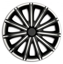 Juego De Tapacubos Nero 14-Pulgadas Silver/Negro Autostyle