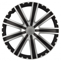 Juego De Tapacubos Toro 14-Pulgadas Negro/Silver Autostyle
