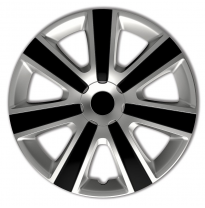 Juego De Tapacubos Vr 15-Pulgadas Silver/Negro Autostyle