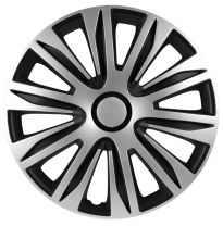Juego De Tapacubos Nardo 14-Pulgadas Silver/Negro Autostyle