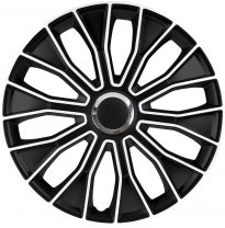 Juego De Tapacubos Voltec Pro 16-Pulgadas Negro/Blanco Autostyle