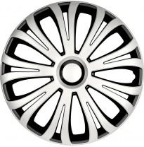 Juego De Tapacubos Avera 14-Pulgadas Silver/Negro Autostyle
