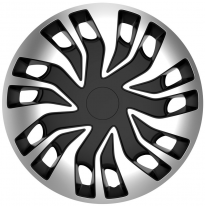 Juego De Tapacubos Fast-Van 16-Pulgadas Silver/Negro (Spherical) Autostyle