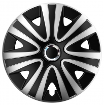 Juego De Tapacubos Rialto Pro 16-Pulgadas Silver/Negro Autostyle