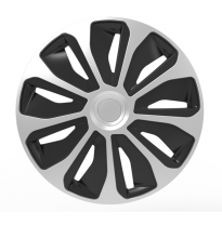 Juego De Cubiertas De Rueda Platin 15 Pulgadas Plata/Negro