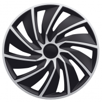 Cubiertas De Rueda Turbo De 13 Pulgadas Plateado/Negro