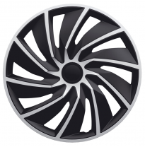 Cubiertas De Rueda Turbo De 14 Pulgadas Plateado/Negro