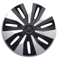 Juego De Tapacubos Orion-Van 15 Pulgadas Plata/Negro (Esférico)