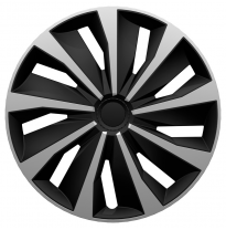 Juego De Cubiertas De Rueda Grip 13 Pulgadas Plata/Negro