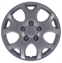 Juego De Tapacubos Nebraska 15-Pulgadas Silver Autostyle