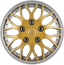 Juego De Tapacubos Missouri 14-Pulgadas Gold/Silver Rim Autostyle