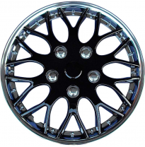 Juego De Tapacubos Missouri 16-Pulgadas Cromado/Negro Autostyle