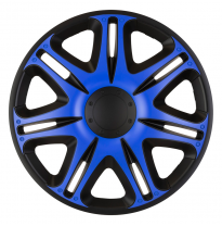 Juego De Tapacubos J-Tec Cubre El Nascar 15 Pulgadas Negro/Azul