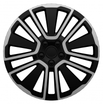 Juego De Tapacubos J-Tec Scuba 15 Pulgadas Plateadas/Negras