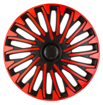 Juego De Tapacubos Soho 13 Pulgadas Negro/Rojo