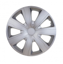 Set Cubre Ruedas Tenzo 14 Pulgadas Plateado