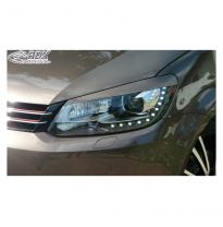 Pestañas Para Faros Volkswagen Touran 1t1 Facelift 2011-2014 &amp; Caddy 2010-2015 (Abs)