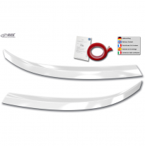 Pestañas de faros delanteros RDX Racedesign compatibles con Volkswagen Transporter T6.1 2021- (ABS Blanco Brillante)