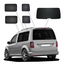 Juego de cortinillas Sunclip para Volkswagen Caddy IV Variant de 5 puertas (2015-2020, con portón trasero)