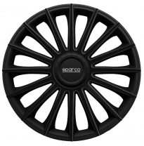 Juego De Tapacubos Sparco Wheels Torino 14-Pulgadas Negro Sparco Wheels