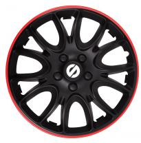 Juego Tapacubos Sparco Veneto 14-Inch Black/Red