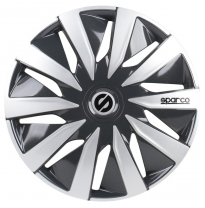 Juego De Tapacubos Sparco Wheels Lazio 15-Pulgadas Gris/Silver Sparco Wheels