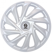 Juego De Tapacubos Sparco Varese 14-Pulgadas Plata