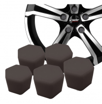 Tapones Tuerca Rueda Simoni Racing Soft Sil - 17mm - Negro - Juego De 20 Piezas