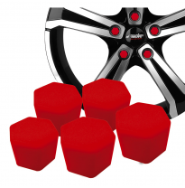 Tapones Tuerca Rueda Simoni Racing Soft Sil - 17mm - Rojo - Juego De 20 Piezas