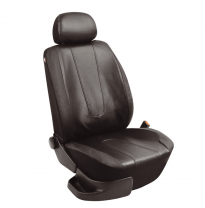Simoni Racing Fundas De Asiento Universales Type M (Asientos Delanteros) - Negro Cuero Sintetico - 6-Unidades