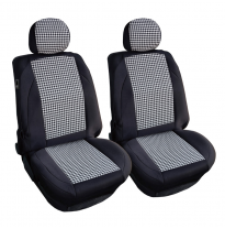 Simoni Racing Juego de fundas para asientos tipo K (asientos delanteros) - Pied de Poule - 2 piezas