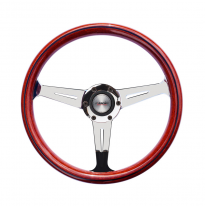 Volante Universal Simoni Racing Resia - Madera - Diámetro 350mm - Fijación tipo Nardi