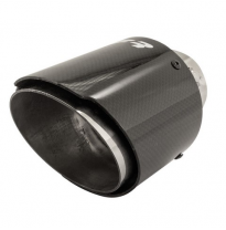 Simoni Racing Cola De Escape Redondo/Inclinado Carbono Brillante+inox - ø89xl155mm - Instalación 63mm