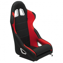 Asiento Deportivo Autostyle &#039;K5&#039; - Negro/Rojo - Respaldo No Reclinable - Incl. Guías Universales