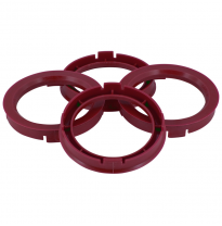 Juego Arillos Centradores 73.0-&gt;56.1mm Ruby Red
