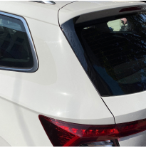 Añadidos laterales para ventana trasera para Skoda Karoq (NU7) 2017- (ABS negro brillante)