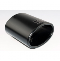 Cola De Escape Ulter Sport Ovalado 120x80mm - Longitud 120mm - Instalación 50-70mm - Negro Inox