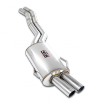 Silencioso trasero " Racing " OO 70 Sistema de competición 100% acero inoxidable, sobredimensionado 2 x Ø63,5 mm - Solo kit comp