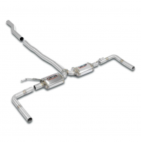 Silencioso trasero Derecho-Izquierdo "Racing" Sistema derecha-izquierda 100% acero inoxidable. Tamaño extragrande Ø60 mm. Para e